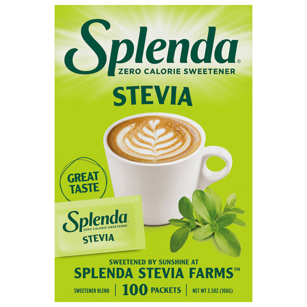 Splenda Zero Calorie Stevia Sweetener Packets