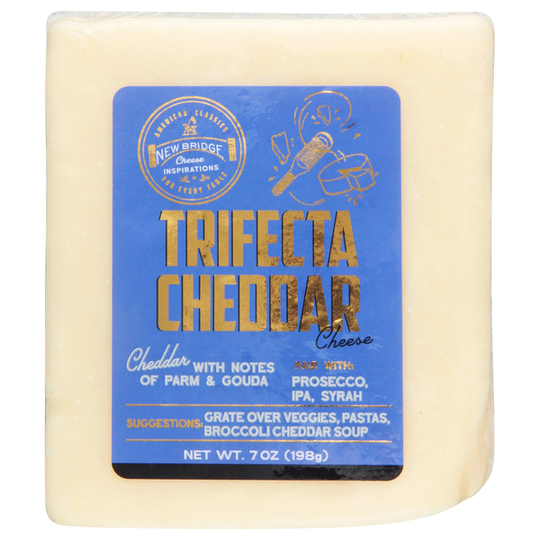 Save on New Bridge Cheese Inspirations Trifecta Cheddar Cheese Order