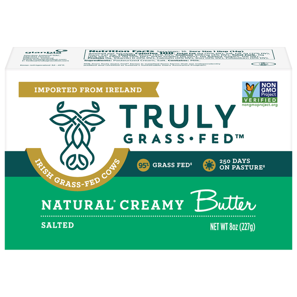 Truly Grass-Fed Imported Salted Natural Creamy Butter