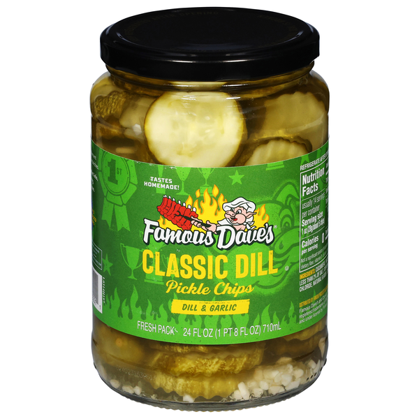 Famous Dave's Classic Dill & Garlic Pickle Chips