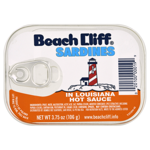 Save on Beach Cliff Sardines In Louisiana Hot Sauce Order Online