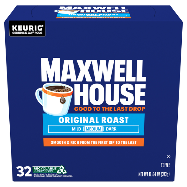 Maxwell House Original Roast Medium Roast K-Cup Coffee Pods