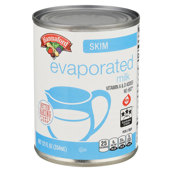 Hannaford Milk Evaporated Skim