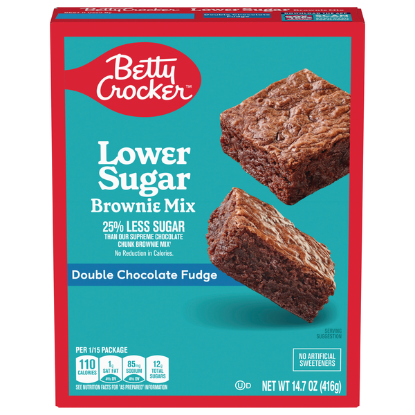 Betty Crocker Lower Sugar Double Chocolate Fudge Brownie Mix