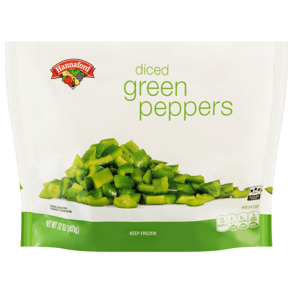 Hannaford Diced Green Peppers Frozen
