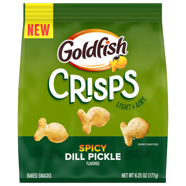 Goldfish Light & Airy Spicy Dill Pickle Crisps