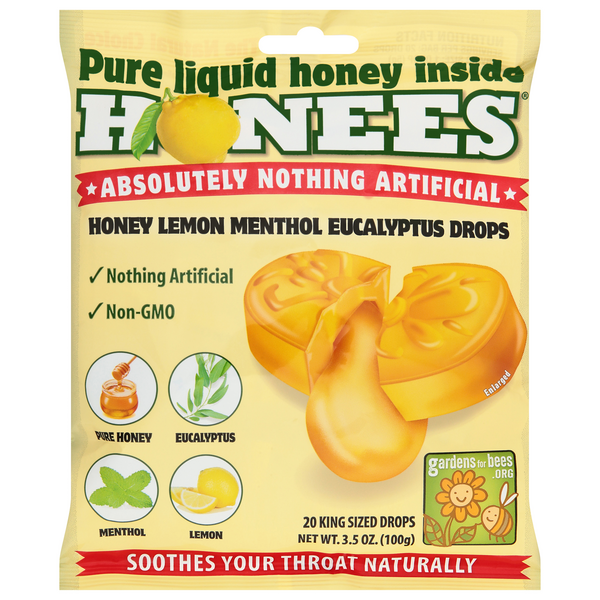 Save on Honees Cough Drops Honey Lemon Menthol Eucalyptus Order Online