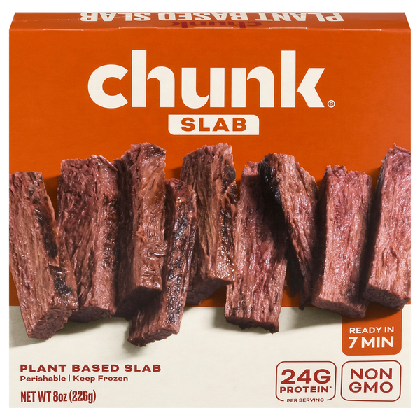 Chunk Plant Based Slab Meat Frozen