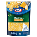 Kraft Natural Finely Shredded Mexican Style Cheddar Jack Cheese