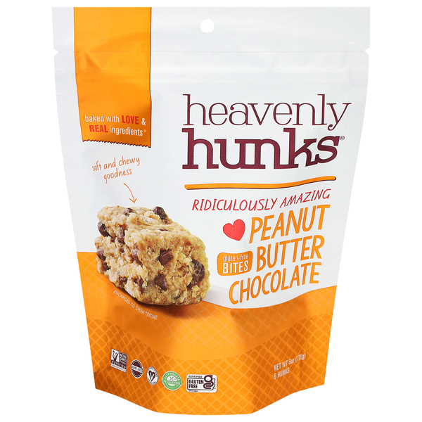 Heavenly Hunks Gluten Free Vegan Peanut Butter Chocolate Cookie Bites