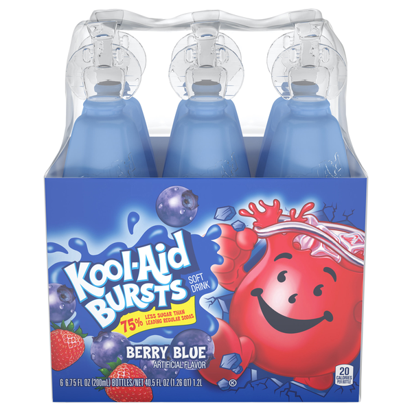Kool-Aid Bursts Berry Blue Soft Drink - 6 pk