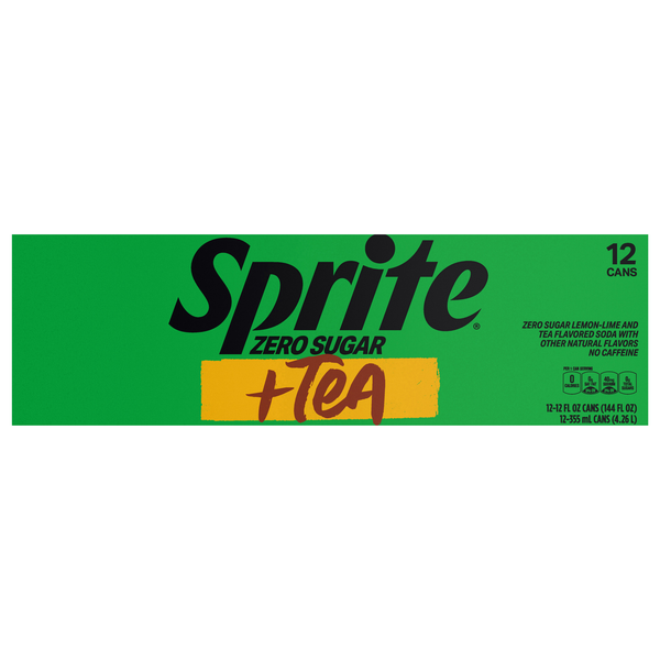Sprite Zero Sugar + Tea - 12 pk