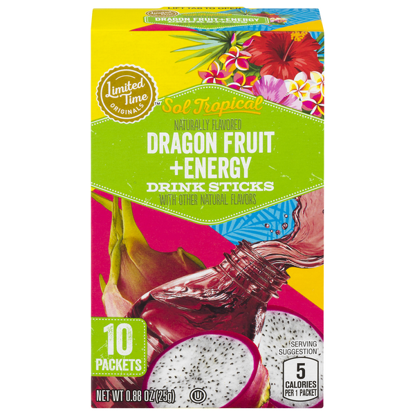 Great Value SugarFree Dragon Fruit Energy Drink Mix, Oz,