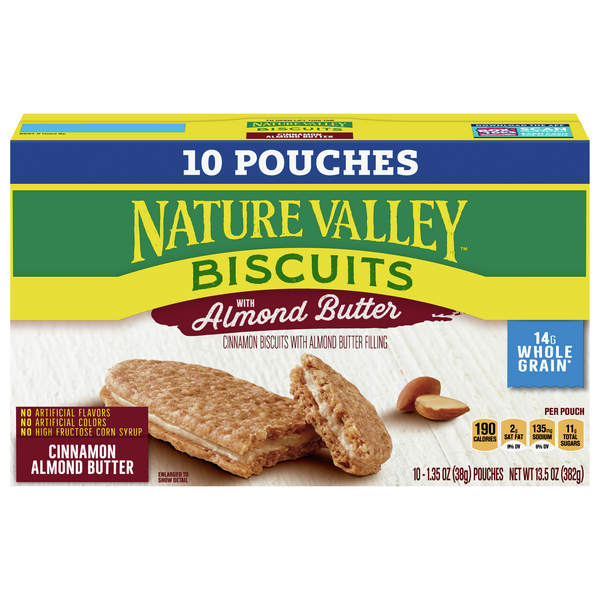 Save on Nature Valley Biscuits Cinnamon with Almond Butter Filling 10