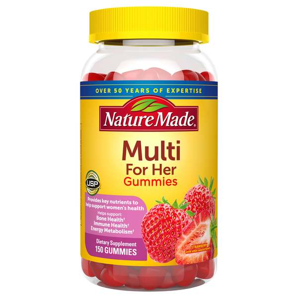 Nature Made Strawberry Flavored Multi For Her Gummies