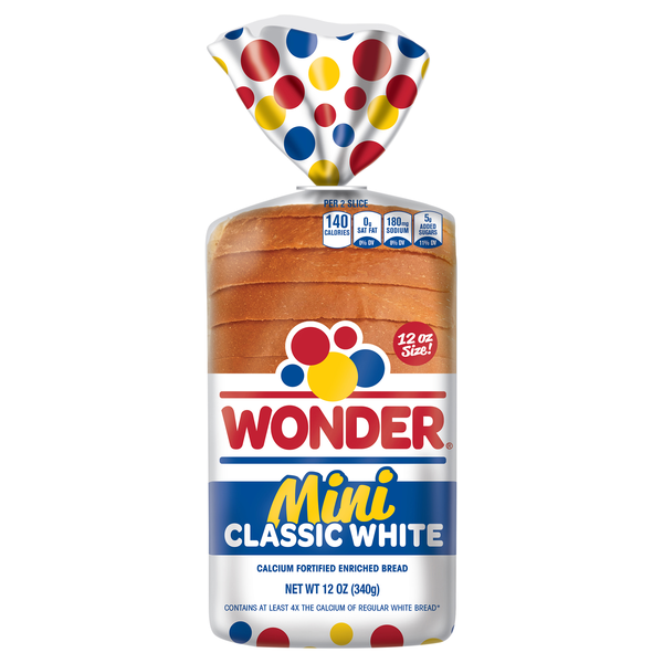 Wonder Mini Classic White Bread Sliced