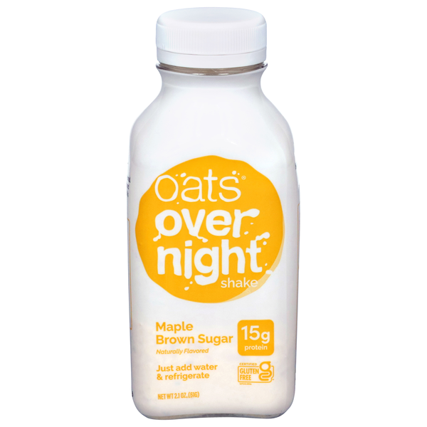 Oats Overnight Gluten Free Maple Brown Sugar Shake with 15g Protein