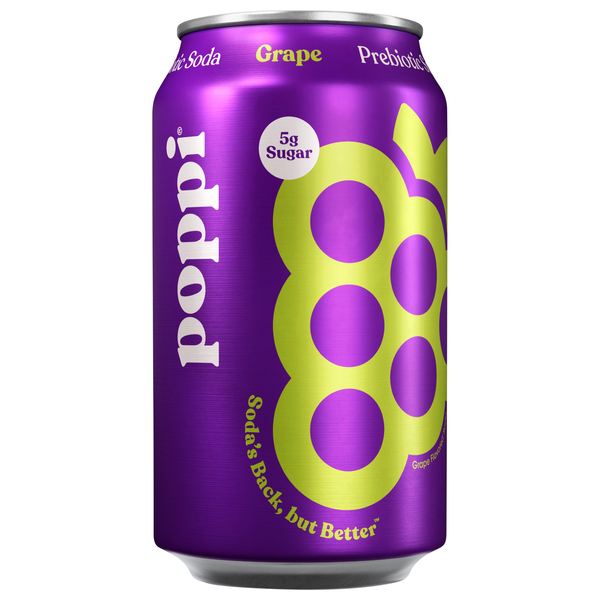 Poppi Grape Prebiotic Soda