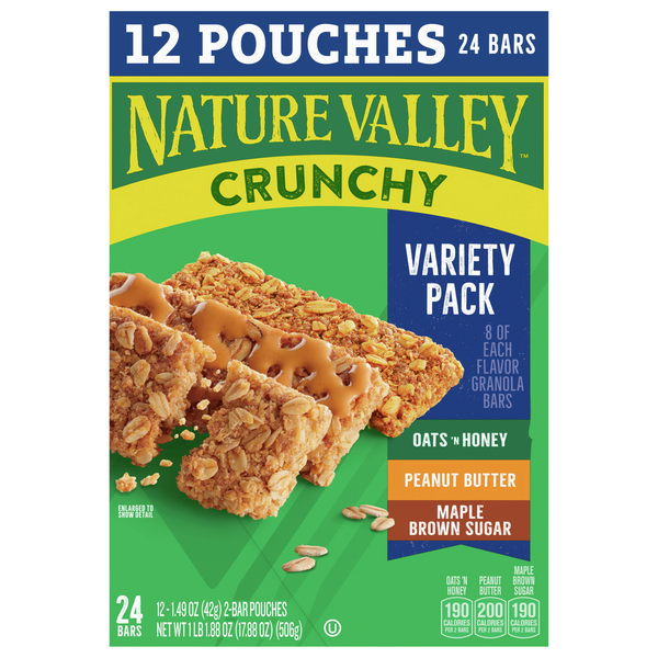 Nature Valley Crunchy Granola Bars Variety Pack - 24 ct
