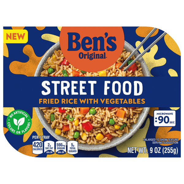 Ben's Original 90 Second Microwave Street Food Fried Rice with Vegetables