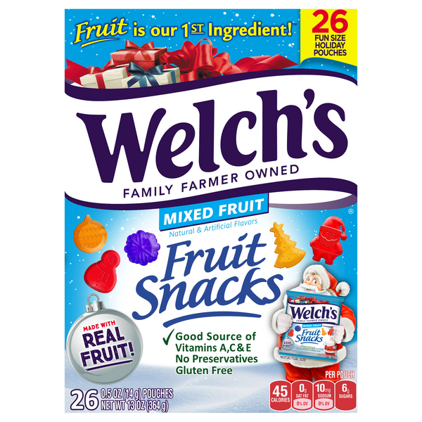 Save on Welch's Fruit Snacks Mixed Fruit Fun Size 26 ct Order Online
