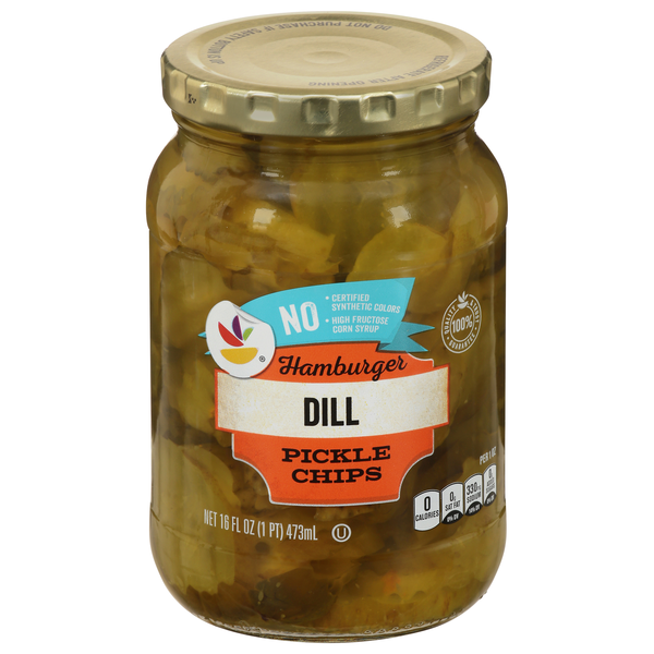 Giant Hamburger Dill Pickle Chips