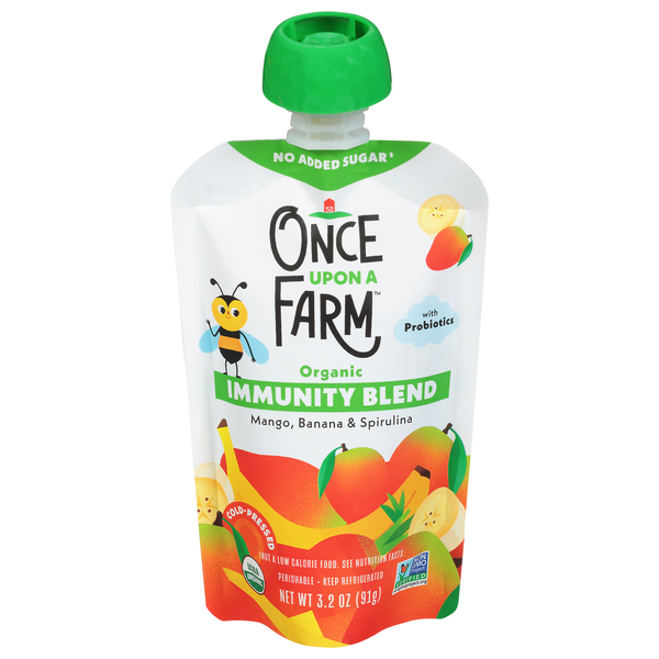 Once Upon a Farm Organic Immunity Blend Mango Banana & Spirulina