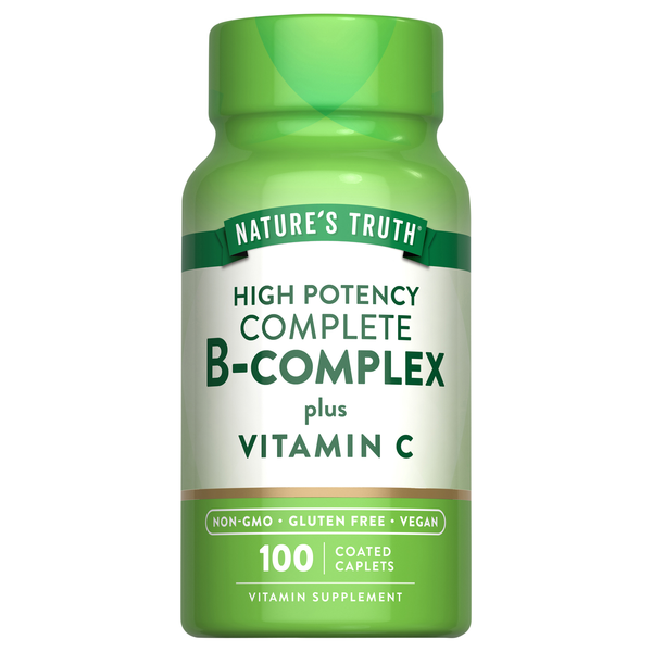 Nature's Truth Complete B-Complex Plus Vitamin C Coated Caplets