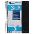 Top Flight 3 Subject Notebook College Ruled 9.5 X 6 Inch - 120 Sheets