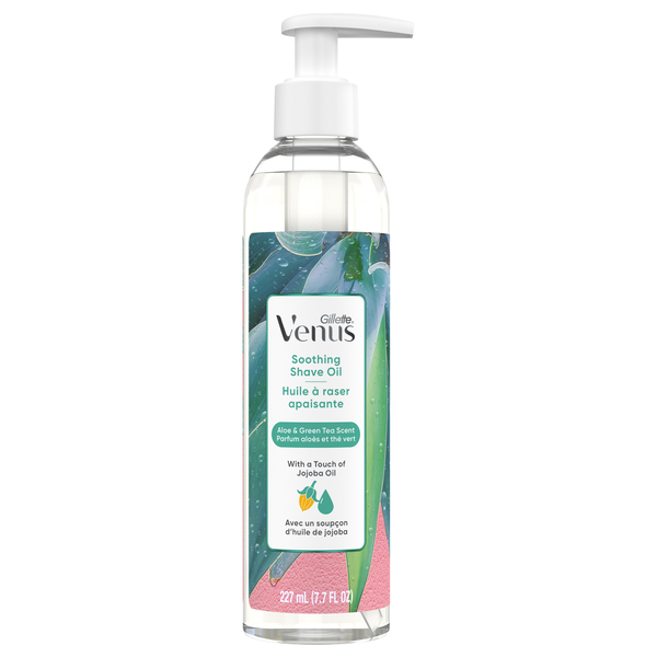 Gillette Venus Aloe & Green Tea Scented Soothing Shave Oil