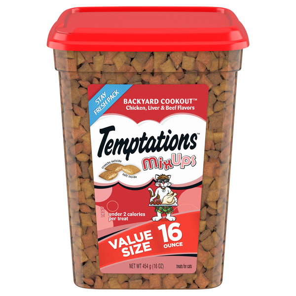 Save on Temptations MixUps Crunchy & Soft Cat Treats Backyard Cookout