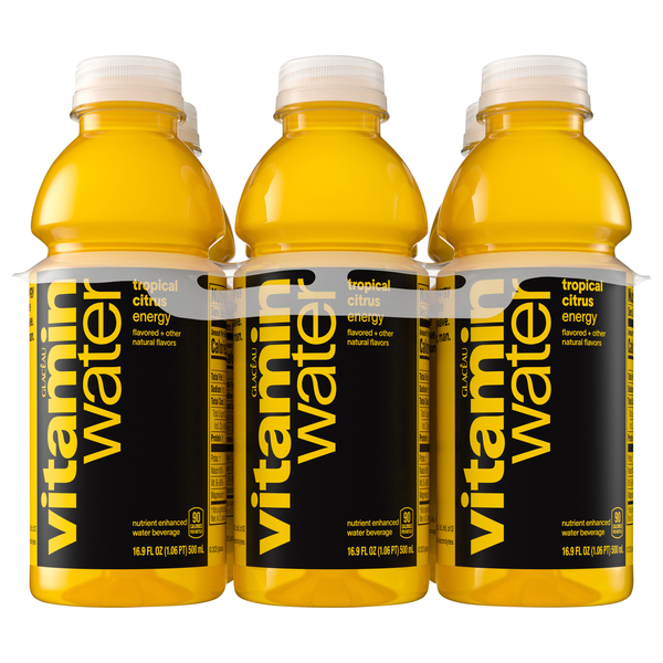 vitaminwater Energy Tropical Citrus Enhanced Water Beverage - 6 pk