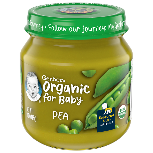 Save on Gerber Organic 1st Baby Food Pea Order Online Delivery Giant