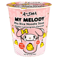 A-Sha My Melody Chicken Lemongrass Flavored Pho Rice Noodle Soup Cup