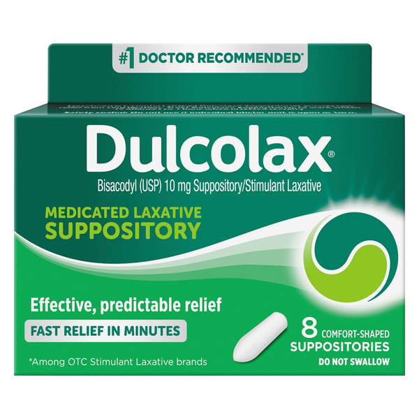 Dulcolax Medicated Laxative Suppository Comfort Shaped