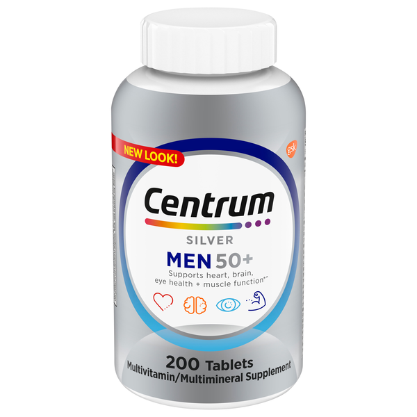 Centrum Silver Men 50+ Multivitamin/Multimineral Supplement Tablets