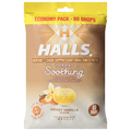 Halls Honey Vanilla Flavor Throat Soothing Drops Economy Pack