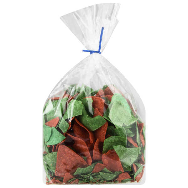 Hannaford In-Store Made Red & Green Tortilla Chips Fresh