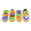 Food Lion Bakery Halloween Yellow Cupcakes with Vanilla Icing - 12 ct