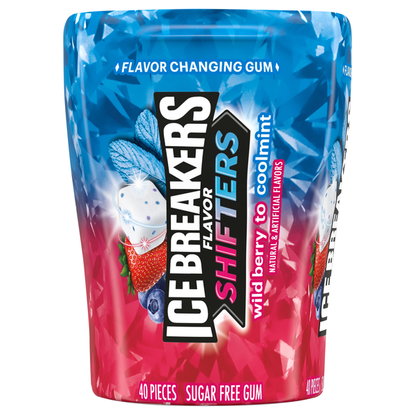 Ice Breakers Flavor Shifters Sugar Free Wild Berry to Coolmint Chewing Gum