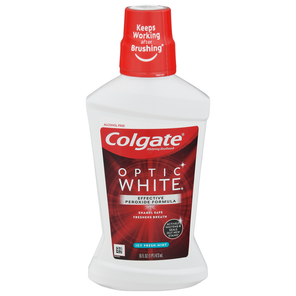 Save on Colgate Optic White Advanced Whitening Mouthwash Icy Fresh Mint