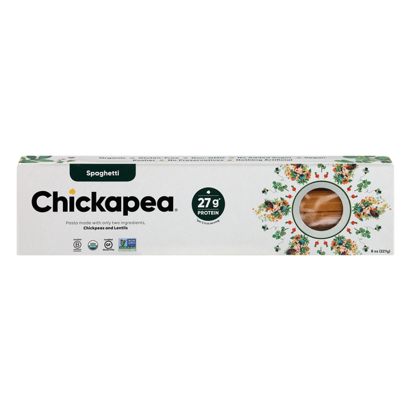 Chickapea Organic Gluten Free Plant-Based High Protein Spaghetti Pasta