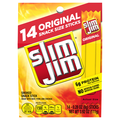Slim Jim Original Protein Smoked Snack Size Meat Sticks - 14 ct