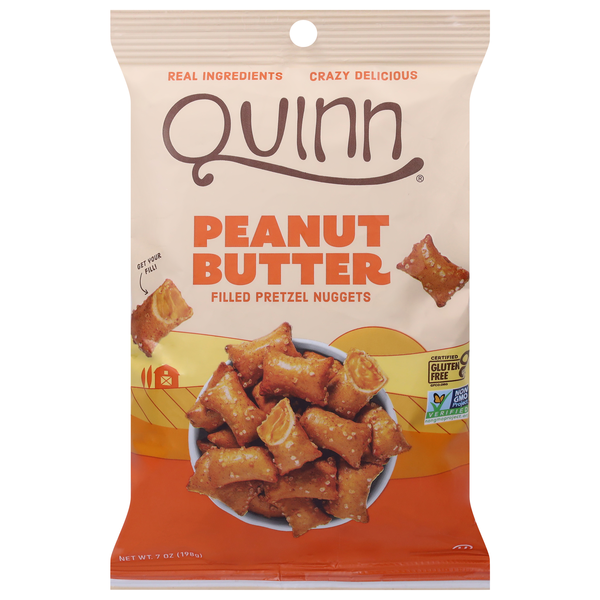 Quinn Gluten Free Creamy Peanut Butter Filled Pretzel Nuggets
