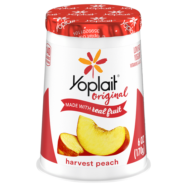 Yoplait Original Low Fat Harvest Peach Yogurt Cup