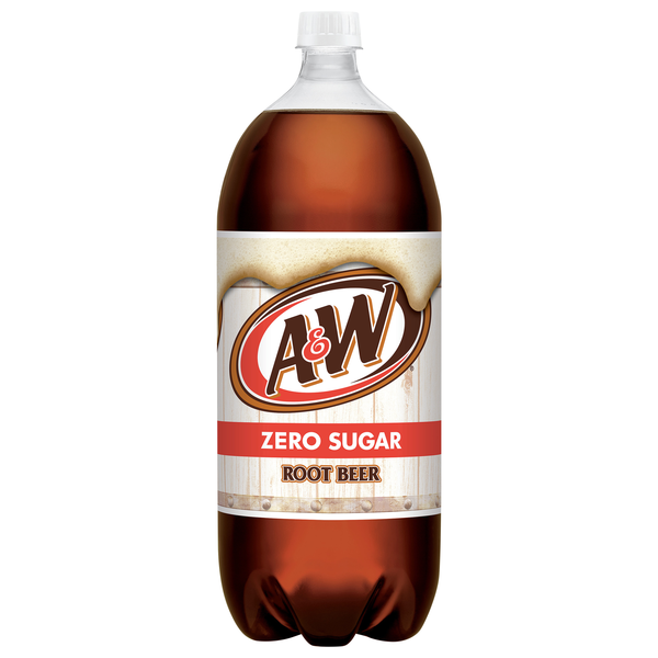 A&W Zero Sugar Root Beer Soda Caffeine Free