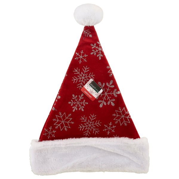 Smart Living Santa Hat Snowflake Red