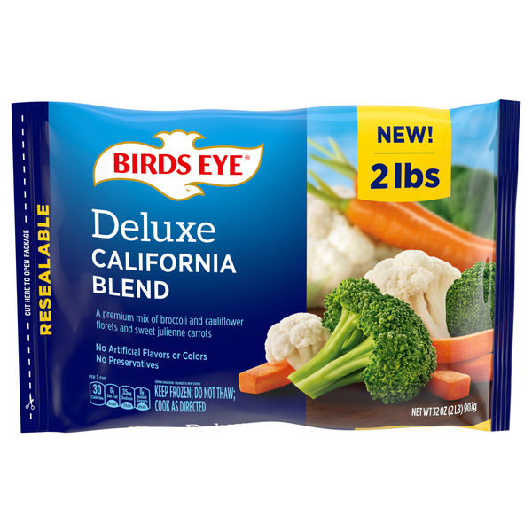 Birds Eye Deluxe California Blend Broccoli Cauliflower & Carrots Frozen