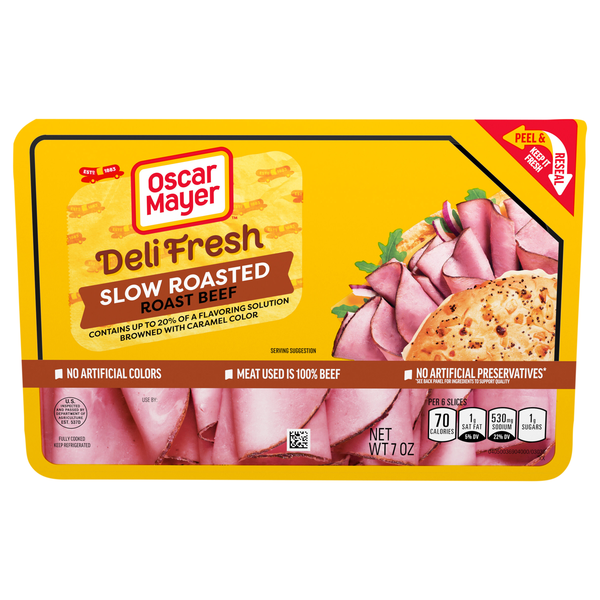 Oscar Mayer Deli Fresh Slow Roasted Roast Beef Sliced