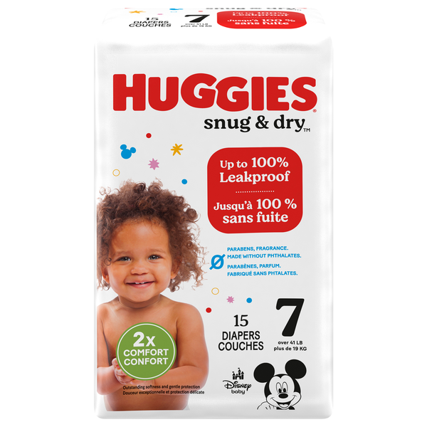 Save on Huggies Snug Dry Size Baby Diapers 41+ lb Order Online